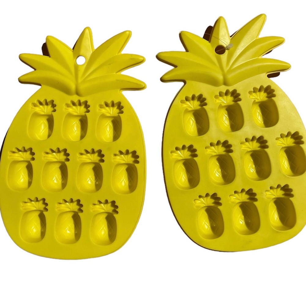 Pineapple Mold, Pineapple Ice tray, Yellow Mold, Pineapple Chocolate Mold, 2 pc
